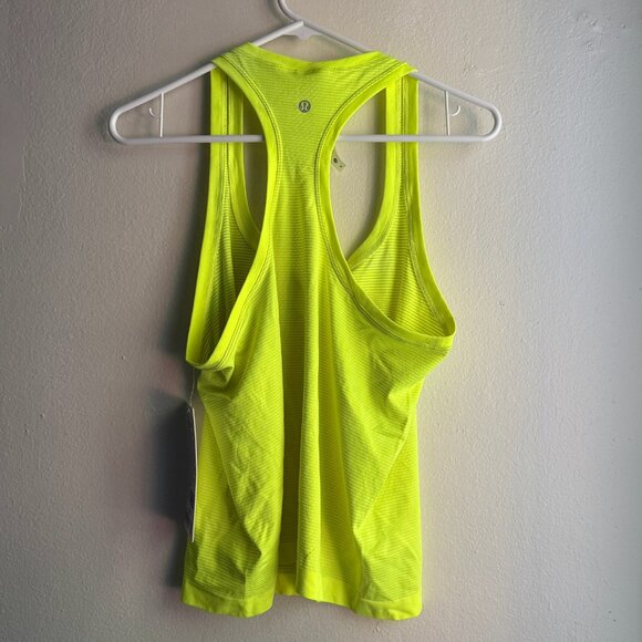 LULULEMON SWIFTLY TECH RACERBACK TANK TOP 2.0 RACE LENGTH HIGHLIGHT YELLOW - Picture 4 of 6